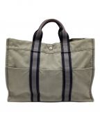 HERMESエルメス）の古着「フールトゥMM」｜ライトグレー×グレー