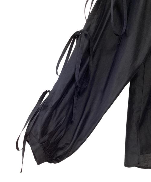 ESTNATION（エストネーション）ESTNATION (エストネーション) オーガンジーリボンブラウス ネイビー サイズ:36の古着・服飾アイテム