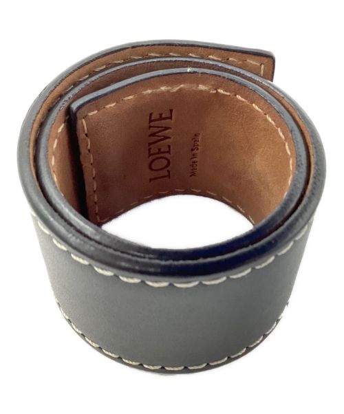 LOEWE（ロエベ）LOEWE (ロエベ) スモールスラップブレスレット ブラックの古着・服飾アイテム