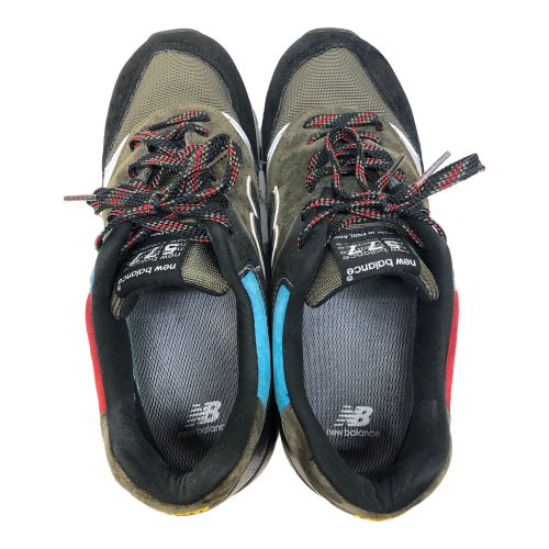 NEW BALANCE（ニューバランス）NEW BALANCE (ニューバランス) スニーカー ブラック×カーキ サイズ:26の古着・服飾アイテム