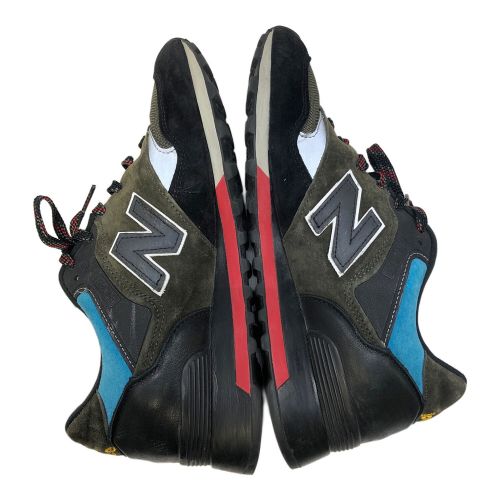 NEW BALANCE（ニューバランス）NEW BALANCE (ニューバランス) スニーカー ブラック×カーキ サイズ:26の古着・服飾アイテム