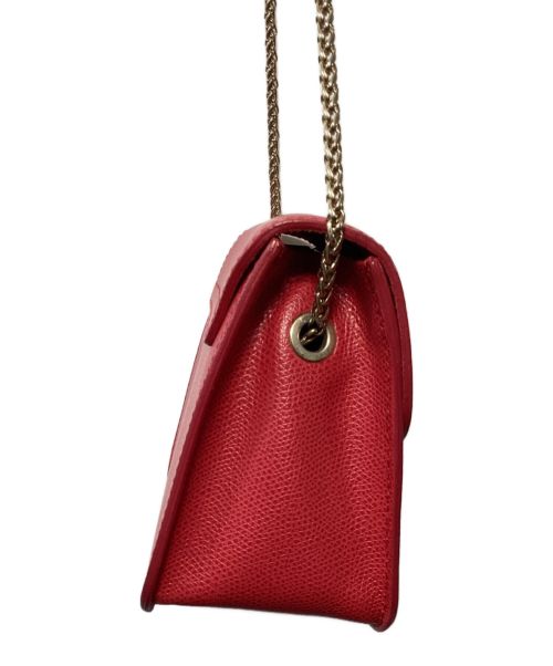 FURLA（フルラ）FURLA (フルラ) ミニチェーンショルダーバッグ レッドの古着・服飾アイテム