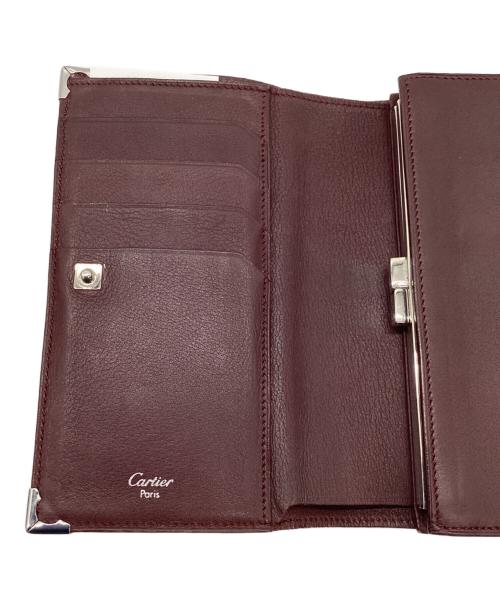 Cartier（カルティエ）Cartier (カルティエ) 2つ折り財布 ボルドーの古着・服飾アイテム