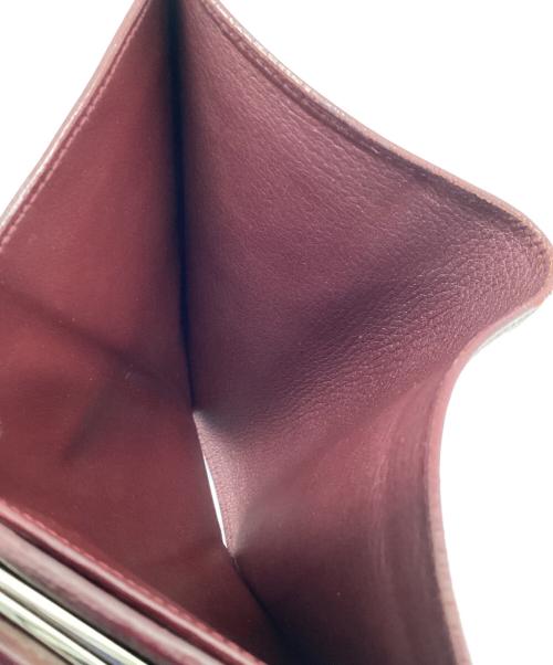 Cartier（カルティエ）Cartier (カルティエ) 2つ折り財布 ボルドーの古着・服飾アイテム