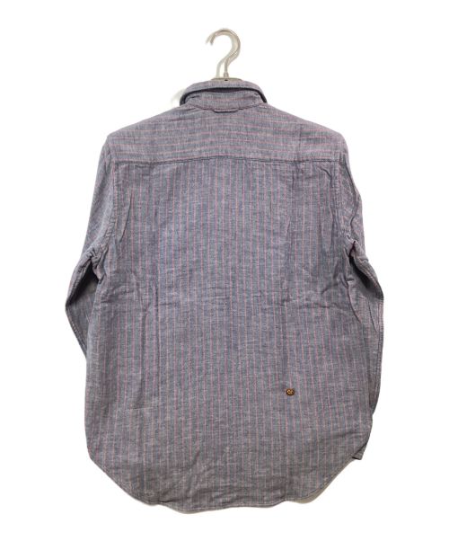 45R（フォーティファイブ・アール）45R (フォーティーファイブアール) 二重織オックスフォードの908ローファーシャツ ブルー サイズ:2の古着・服飾アイテム