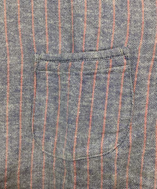 45R（フォーティファイブ・アール）45R (フォーティーファイブアール) 二重織オックスフォードの908ローファーシャツ ブルー サイズ:2の古着・服飾アイテム