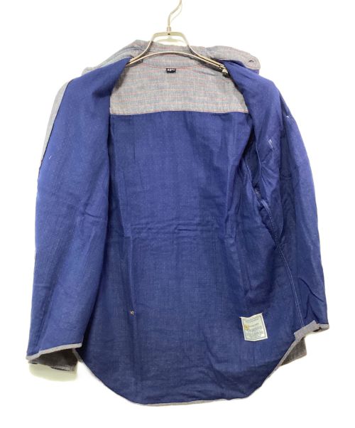 45R（フォーティファイブ・アール）45R (フォーティーファイブアール) 二重織オックスフォードの908ローファーシャツ ブルー サイズ:2の古着・服飾アイテム
