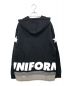 uniform experiment (ユニフォームエクスペリメント) STAR KNIT LAYERED PULL OVER HOODY ブラック サイズ:2：4000円