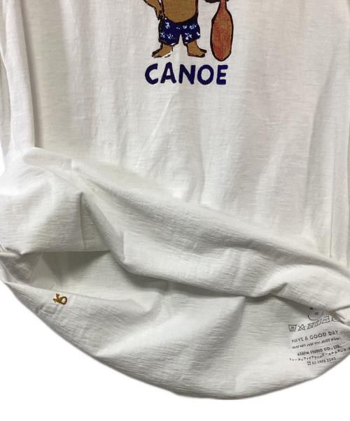 45R（フォーティファイブ・アール）45R (フォーティファイブ・アール) プリントTシャツ ホワイト サイズ:3の古着・服飾アイテム