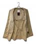 中古・古着 green label relaxing (グリーンレーベルリラクシング) ナイロンオックス ステンカラーコート ベージュ サイズ:M：3000円