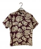 Deluxewareデラックスウェア）の古着「アロハシャツ」｜パープル×アイボリー