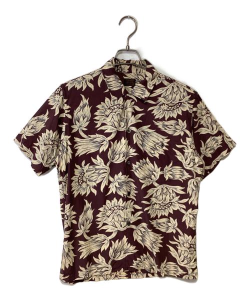 Deluxeware（デラックスウェア）Deluxeware (デラックスウェア) アロハシャツ パープル×アイボリー サイズ:Mediumの古着・服飾アイテム
