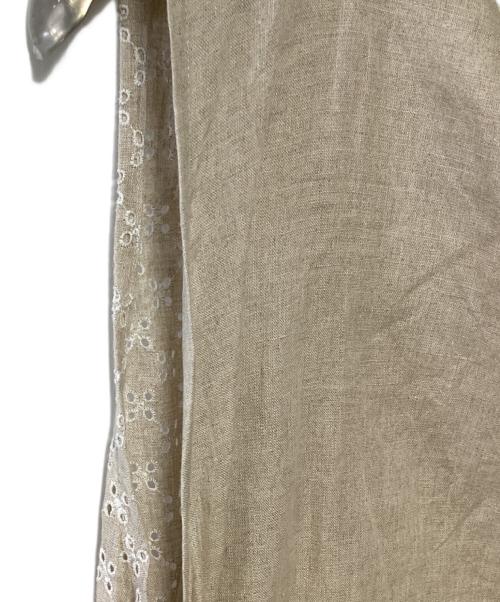 TSUHARU by samansa Mos2（ツハル バイ サマンサモスモス）TSUHARU by samansa Mos2 (ツハル バイ サマンサモスモス) bul bul (バルバル) エプロンワンピース ベージュ サイズ:Fの古着・服飾アイテム