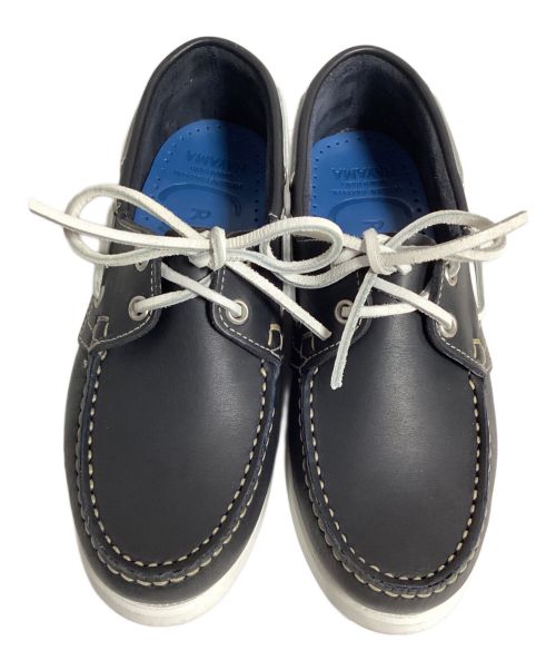 PARABOOT（パラブーツ）PARABOOT (パラブーツ) 45R (フォーティーファイブアール) デッキシューズ ブラック サイズ:3の古着・服飾アイテム