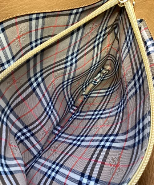 Burberry's（バーバリーズ）Burberry's (バーバリーズ) レザーハンドバッグ キャメルの古着・服飾アイテム