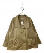 SCOLARスカラ）の古着「刺繍コート」｜ブラウン