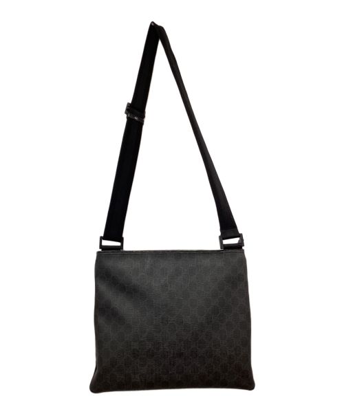 GUCCI（グッチ）GUCCI (グッチ) GGスプリーム ショルダーバッグ ブラックの古着・服飾アイテム