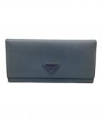 PRADAプラダ）の古着「長財布」｜スカイブルー
