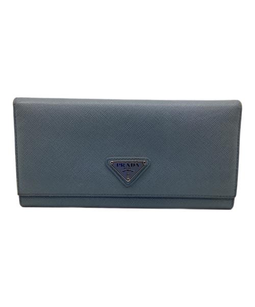 PRADA（プラダ）PRADA (プラダ) 長財布 スカイブルーの古着・服飾アイテム