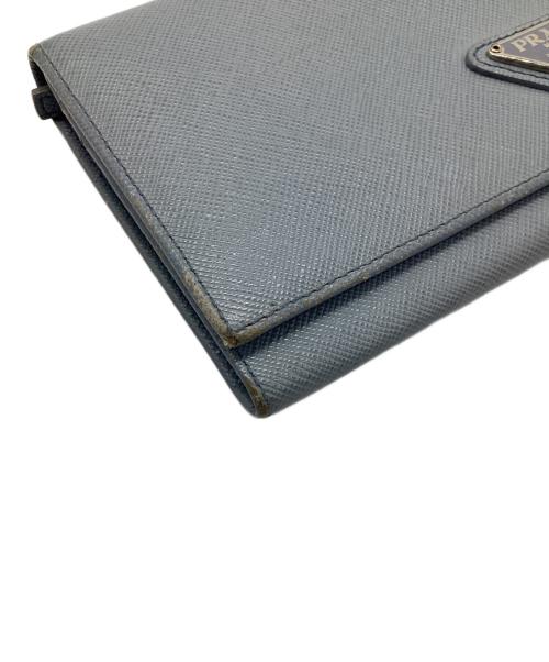 PRADA（プラダ）PRADA (プラダ) 長財布 スカイブルーの古着・服飾アイテム