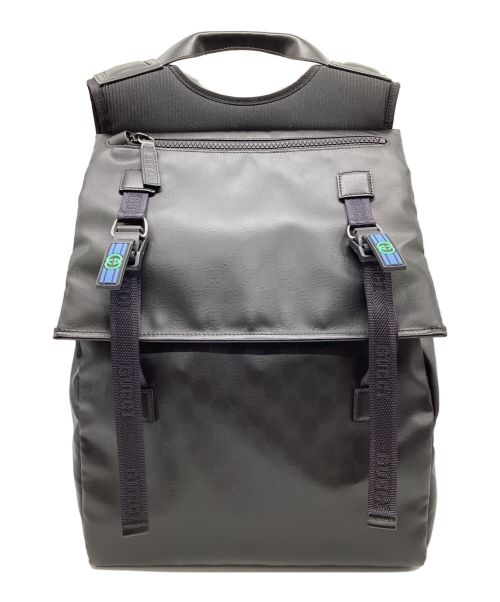 GUCCI（グッチ）GUCCI (グッチ) マットクリスタルGG バックパック ブラックの古着・服飾アイテム