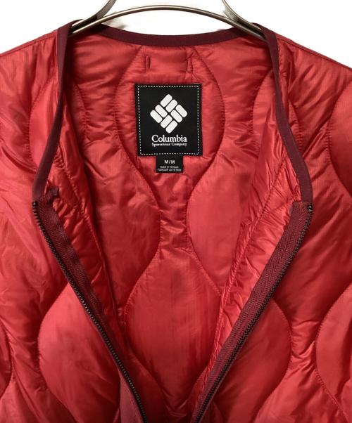 Columbia（コロンビア）Columbia (コロンビア) ライトダウンジャケット レッド サイズ:Mの古着・服飾アイテム