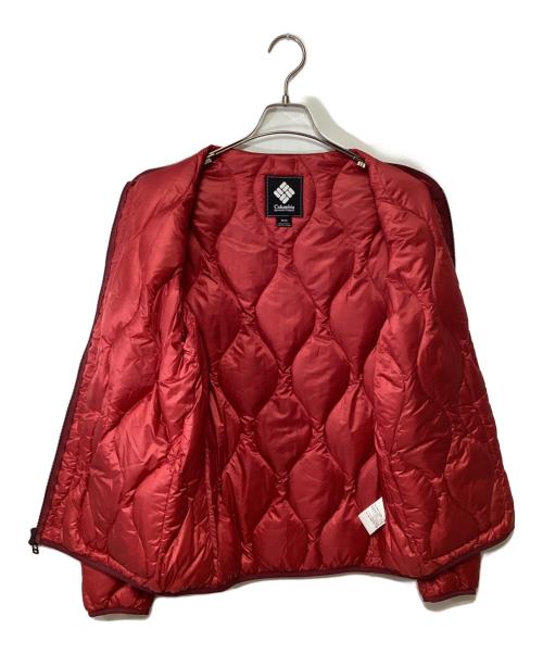 Columbia（コロンビア）Columbia (コロンビア) ライトダウンジャケット レッド サイズ:Mの古着・服飾アイテム
