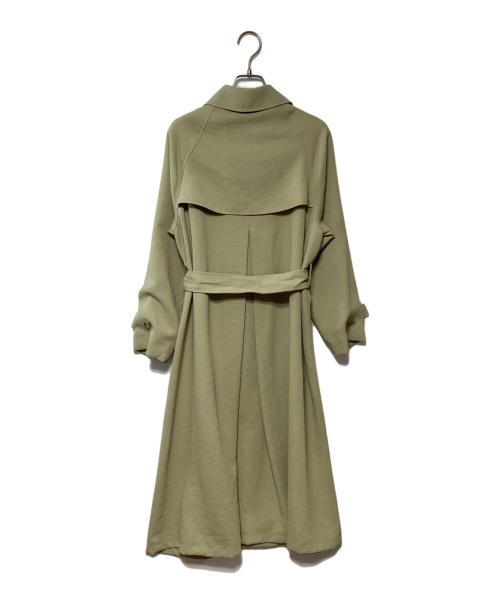 SLOBE IENA（スローブ イエナ）SLOBE IENA (スローブ イエナ) ウォッシャブルニュアンスコート グリーン サイズ:36の古着・服飾アイテム