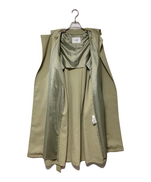 SLOBE IENA（スローブ イエナ）SLOBE IENA (スローブ イエナ) ウォッシャブルニュアンスコート グリーン サイズ:36の古着・服飾アイテム