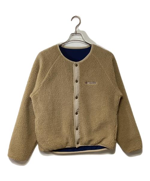 Columbia（コロンビア）Columbia (コロンビア) リバーシブルジャケット ベージュ×ネイビー サイズ:Sの古着・服飾アイテム