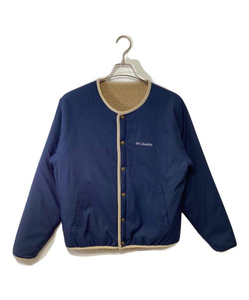 Columbia（コロンビア）Columbia (コロンビア) リバーシブルジャケット ベージュ×ネイビー サイズ:Sの古着・服飾アイテム