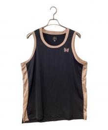 Needles（ニードルズ）の古着「ノースリーブカットソー」｜ブラック×ピンク