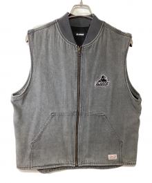 X-LARGE（エクストララージ）の古着「ジップベスト」｜グレー