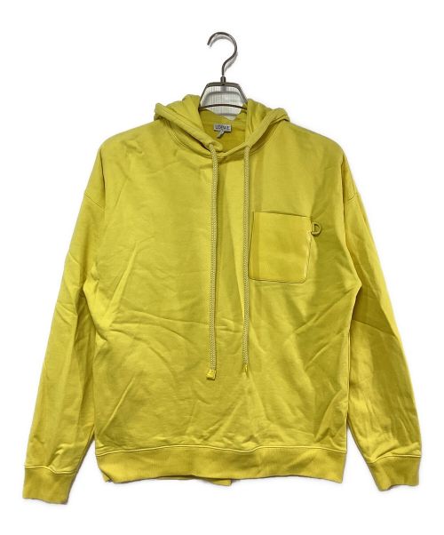 LOEWE（ロエベ）LOEWE (ロエベ) レザーパッチパーカー イエロー サイズ:Sの古着・服飾アイテム