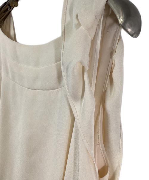 ESCADA（エスカーダ）ESCADA (エスカーダ) ノースリーブワンピース ベージュ×ピンク サイズ:SIZE 34の古着・服飾アイテム