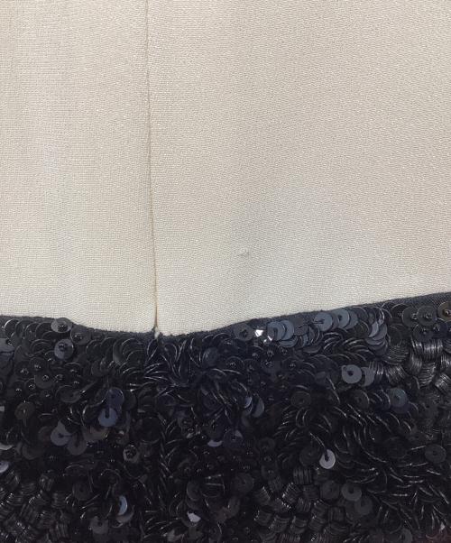 ESCADA（エスカーダ）ESCADA (エスカーダ) ノースリーブワンピース ベージュ×ピンク サイズ:SIZE 34の古着・服飾アイテム