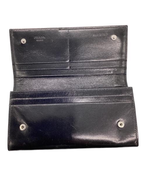 PRADA（プラダ）PRADA (プラダ) 長財布 ブラックの古着・服飾アイテム