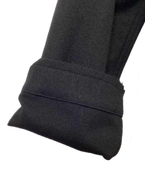 Y's（ワイズ）Y's (ワイズ) W/ FLANNEL HAND STITCHED LEFT FACING SHIRT JACKET ブラック サイズ:記載なしの古着・服飾アイテム