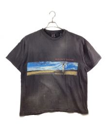 SAINT MICHAEL（セントマイケル）の古着「ヴィンテージ加工SKYプリントTシャツ」｜ブラック