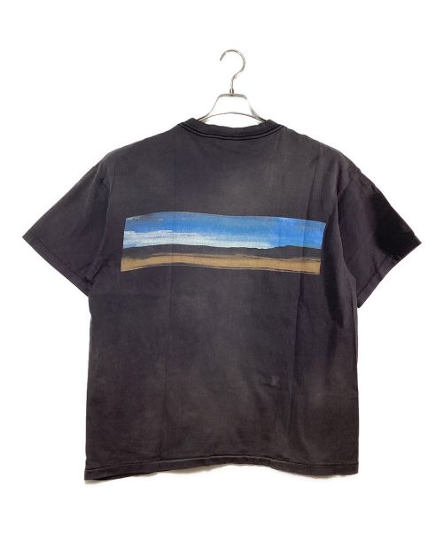 SAINT MICHAEL（セントマイケル）SAINT MICHAEL (セントマイケル) ヴィンテージ加工SKYプリントTシャツ ブラック サイズ:XLの古着・服飾アイテム