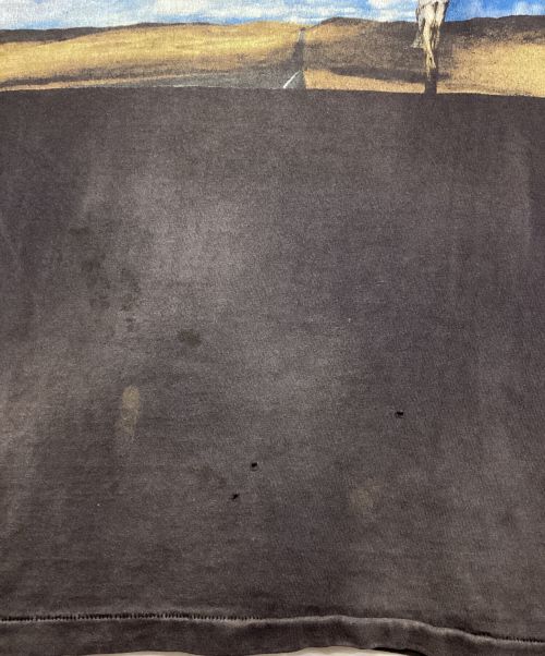 SAINT MICHAEL（セントマイケル）SAINT MICHAEL (セントマイケル) ヴィンテージ加工SKYプリントTシャツ ブラック サイズ:XLの古着・服飾アイテム