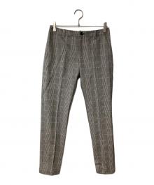 AULA AILA（アウラアイラ）の古着「チェックパンツ」｜グレー×ブラック