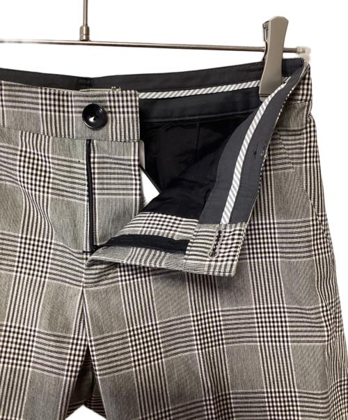 AULA AILA（アウラアイラ）AULA AILA (アウラアイラ) チェックパンツ グレー×ブラック 未使用品の古着・服飾アイテム