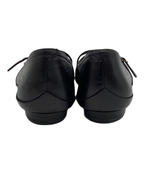 Salvatore Ferragamo（サルヴァトーレ フェラガモ）Salvatore Ferragamo (サルヴァトーレ フェラガモ) ローヒールパンプス ブラック サイズ:5 1/2の古着・服飾アイテム