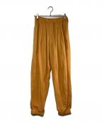 Willow Pantsウィローパンツ）の古着「P-014 TWO TUCK EASY PANTS」｜オレンジ