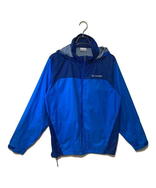 Columbia（コロンビア）Columbia (コロンビア) ナイロンパーカー ブルー×ネイビー サイズ:Mの古着・服飾アイテム