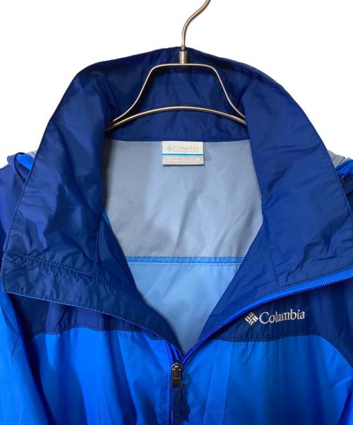 Columbia（コロンビア）Columbia (コロンビア) ナイロンパーカー ブルー×ネイビー サイズ:Mの古着・服飾アイテム