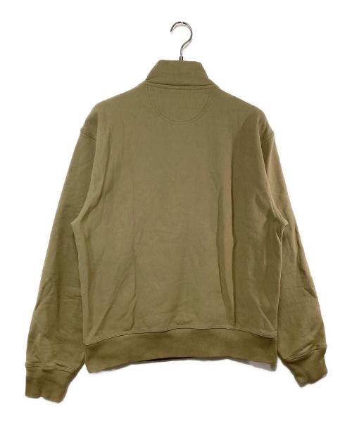 stussy（ステューシー）stussy (ステューシー) OVERDYED STOCK LOGO MOCK HALF ZIP カーキ サイズ:SIZE Mの古着・服飾アイテム