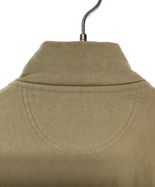 stussy（ステューシー）stussy (ステューシー) OVERDYED STOCK LOGO MOCK HALF ZIP カーキ サイズ:SIZE Mの古着・服飾アイテム