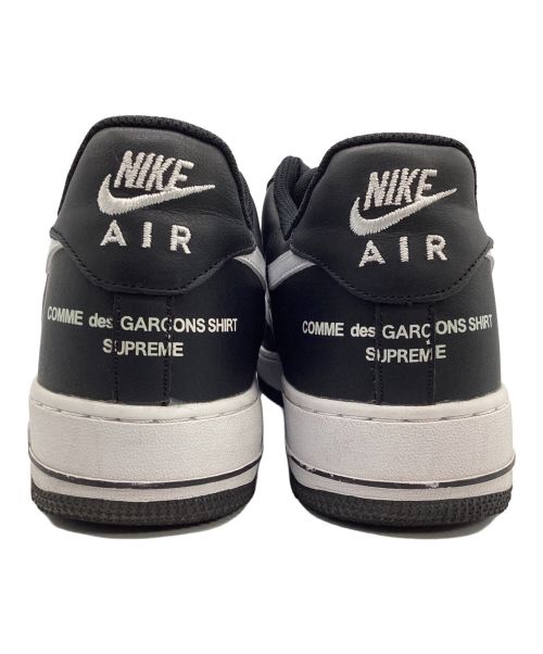 NIKE（ナイキ）NIKE (ナイキ) SUPREME (シュプリーム) COMME des GARCONS SHIRT (コムデギャルソンシャツ) AIR FORCE 1 / Supreme / CDG ブラック サイズ:US 9.5の古着・服飾アイテム